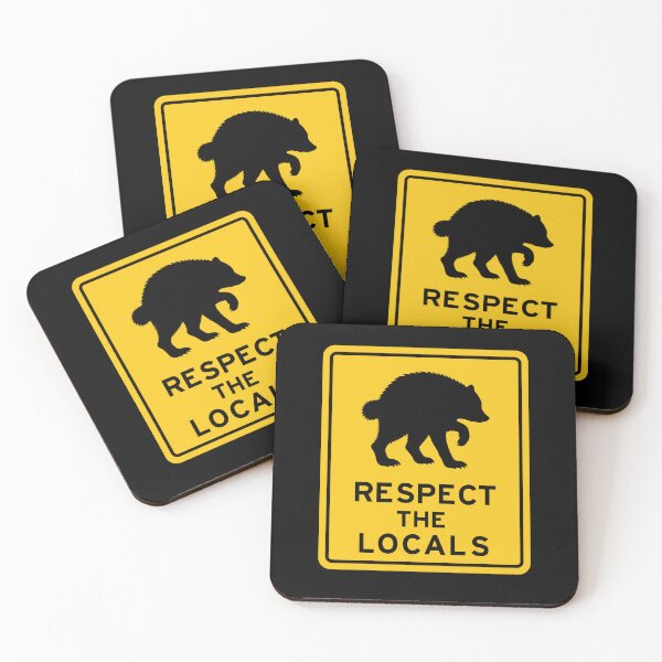Item preview, Respect The Locals Jimothy The Raccoon Funny designed and sold by teeperfect.