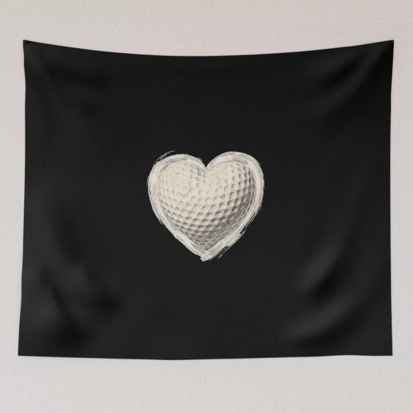 Item preview, Golf Ball Heart Golfer  designed and sold by dudelinart.
