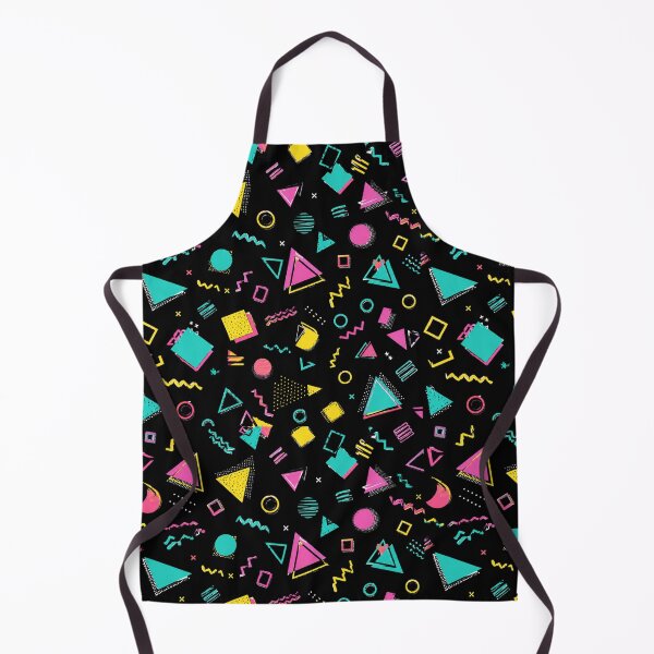 Item preview, Retro Memphis Pattern – Neon Geometric Shapes on Black | 80s & 90s Aesthetic designed and sold by nouhaZN.
