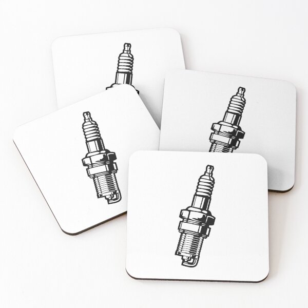 Item preview, Minimalist Spark Plug Illustration – Classic Automotive Mechanic Garage Art for Car Enthusiasts, Engine Lovers, Racing Fans, and Vintage Workshop Style Design designed and sold by Tachtache.