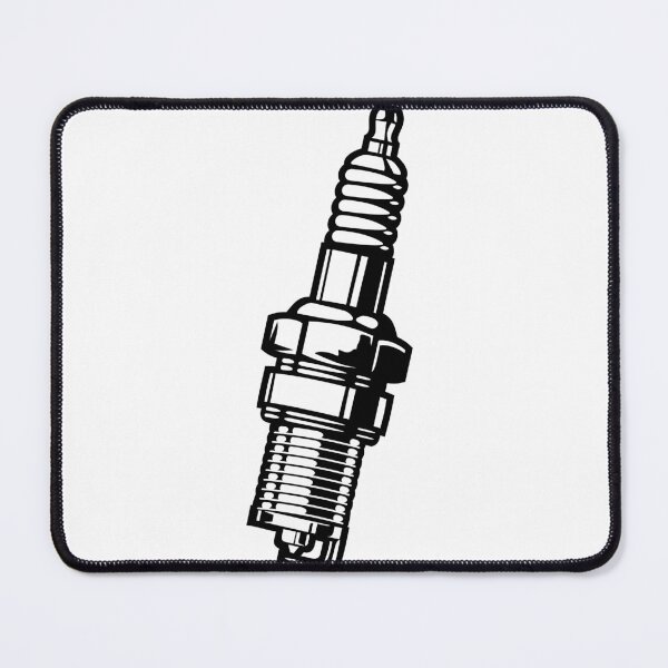 Item preview, Minimalist Spark Plug Illustration – Classic Automotive Mechanic Garage Art for Car Enthusiasts, Engine Lovers, Racing Fans, and Vintage Workshop Style Design designed and sold by Tachtache.