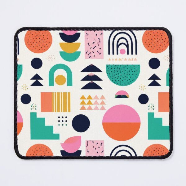 Item preview, Scandinavian Abstract Shapes Pattern | Mid Century Modern Geometric Design designed and sold by My Gluten Free Life UK.