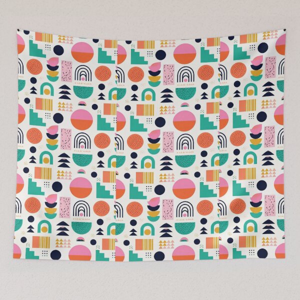 Item preview, Scandinavian Abstract Shapes Pattern | Mid Century Modern Geometric Design designed and sold by My Gluten Free Life UK.