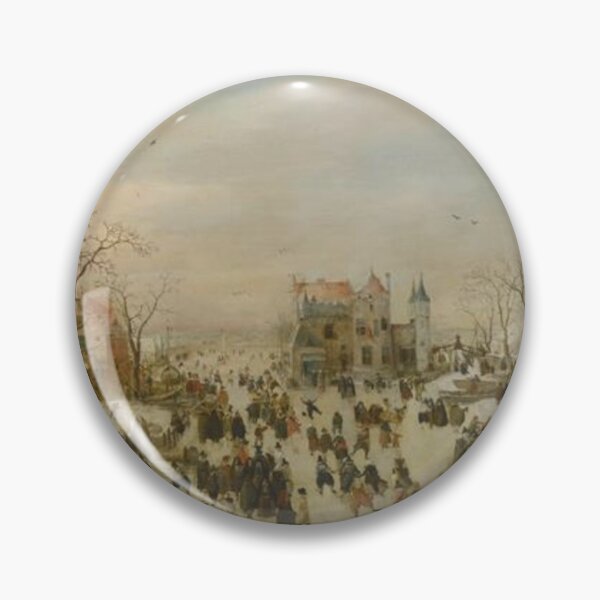 Item preview, A Panoramic Winter Landscape with a Multitude of Figures designed and sold by SharonTheFirst.