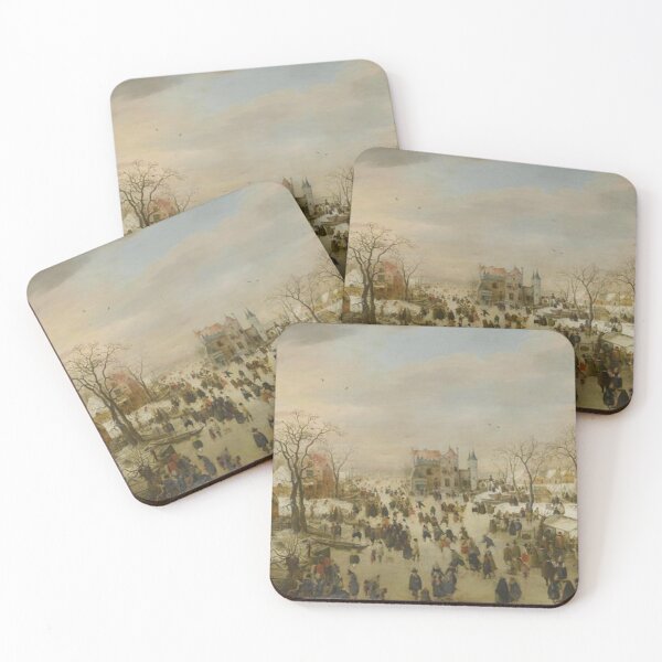 Item preview, A Panoramic Winter Landscape with a Multitude of Figures designed and sold by SharonTheFirst.