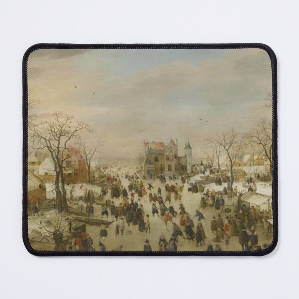 Item preview, A Panoramic Winter Landscape with a Multitude of Figures designed and sold by SharonTheFirst.