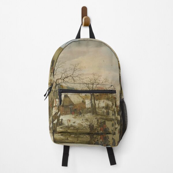 Item preview, A Panoramic Winter Landscape with a Multitude of Figures designed and sold by SharonTheFirst.