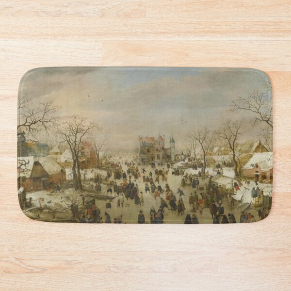 Item preview, A Panoramic Winter Landscape with a Multitude of Figures designed and sold by SharonTheFirst.
