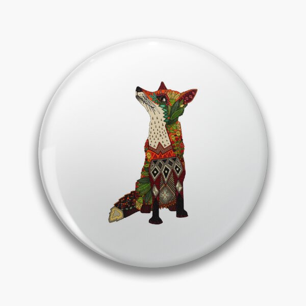 Item preview, floral fox designed and sold by Kayleigh Jackson.