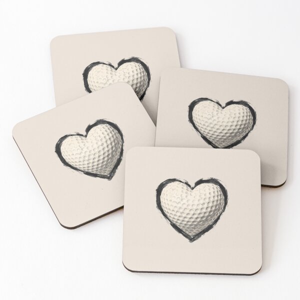 Item preview, Vintage Golff Ball Heart for Golf lover designed and sold by dudelinart.