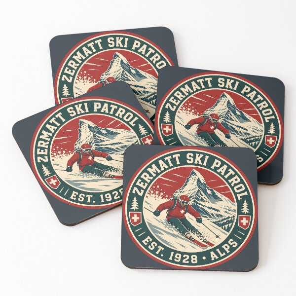 Item preview, Vintage Zermatt Ski Patrol Matterhorn Alps Badge designed and sold by Imaginationbeyond.