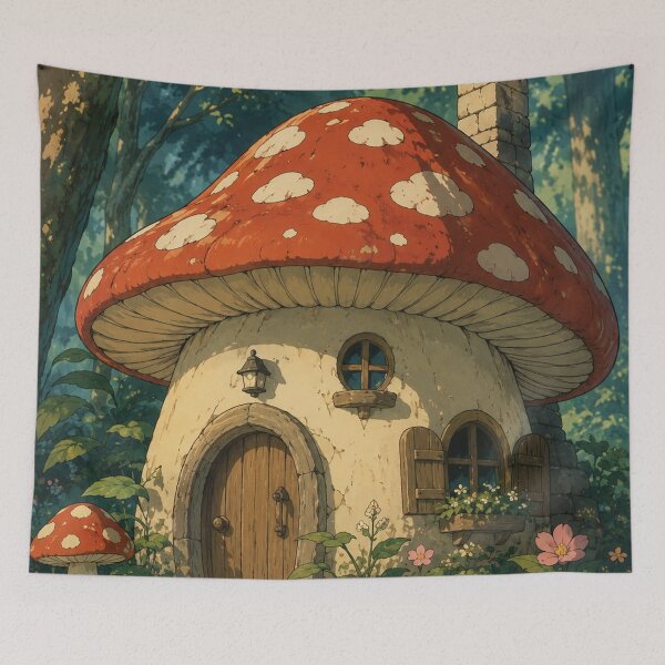 Item preview, Cozy Mushroom Cottage designed and sold by bapupa.