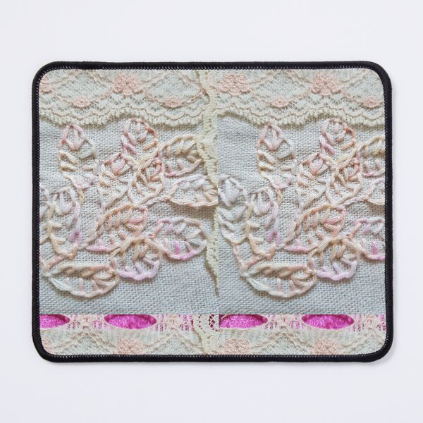 Item preview, Embroidered leaves and lace designed and sold by LyLauDesign.