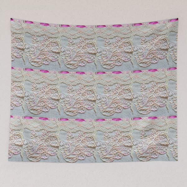 Item preview, Embroidered leaves and lace designed and sold by LyLauDesign.