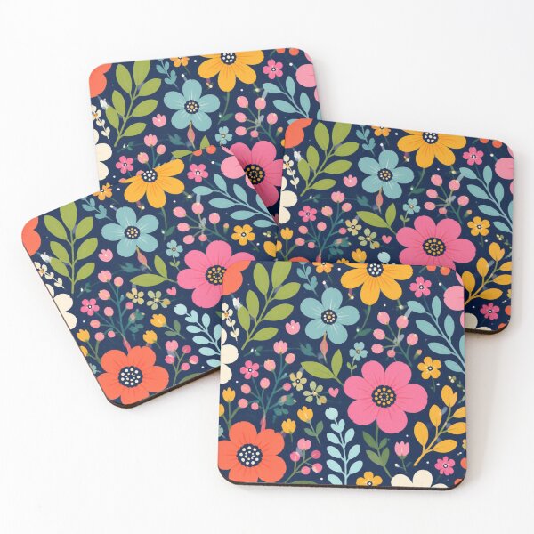 Item preview, Bright Botanical Floral Pattern | Colourful Wildflower Garden Design designed and sold by My Gluten Free Life UK.