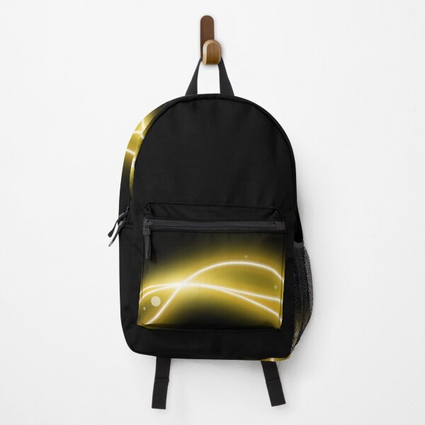 Item preview, Glowing Luxury Gold Waves on Black Background designed and sold by GraffiTimi.