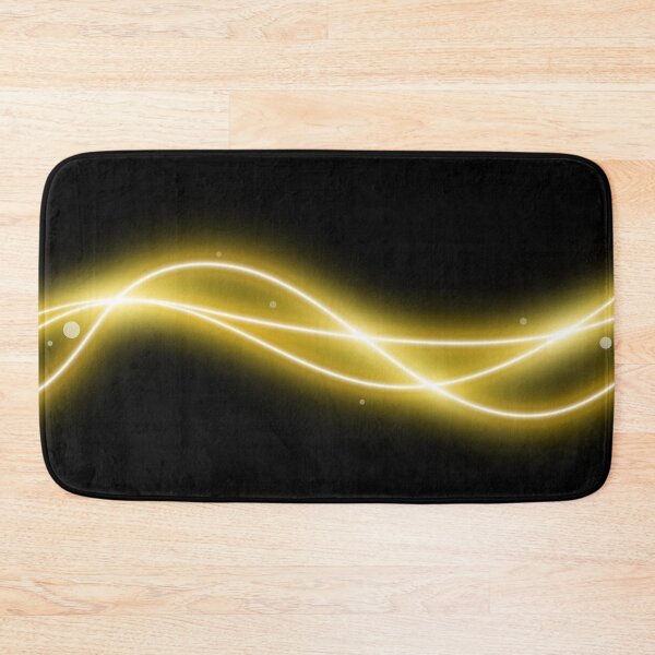 Item preview, Glowing Luxury Gold Waves on Black Background designed and sold by GraffiTimi.