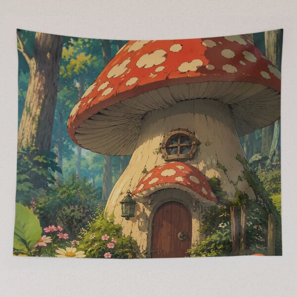 Item preview, Woodland Mushroom Cottage designed and sold by bapupa.