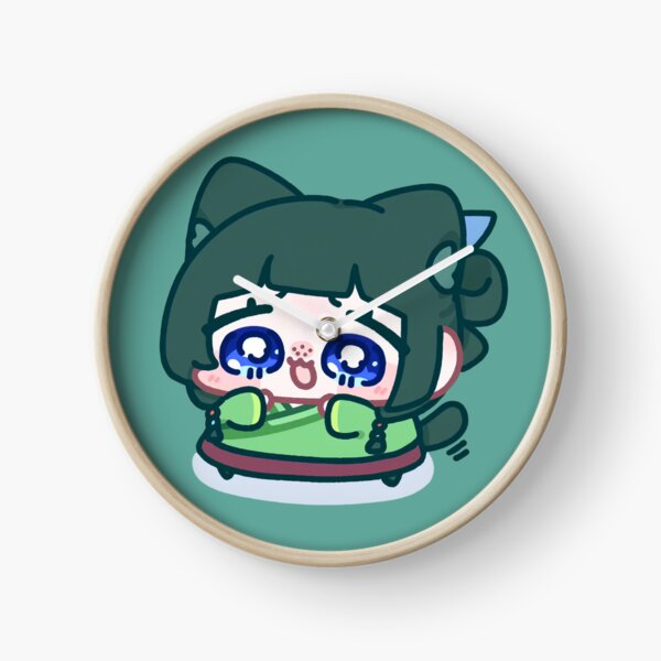 Item preview, Crying Green Cat-Eared Chibi designed and sold by PRINTATSTUDIO.