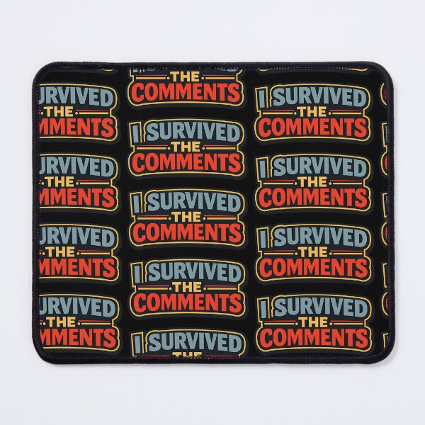 Item preview, I Survived The Comments Funny Internet Typography designed and sold by TeeTimeTreasure.
