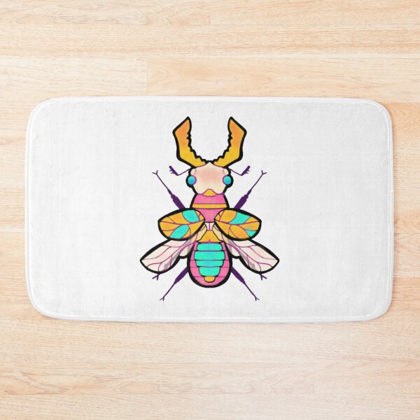 Item preview, Ew Bugs Vibrant Psychedelic Stag Beetle Pop Art designed and sold by Thedustyart.