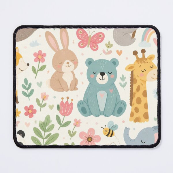 Item preview, Cute Woodland Safari Animal Pattern | Nursery Watercolour Design designed and sold by My Gluten Free Life UK.