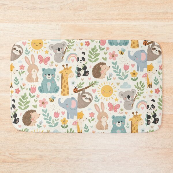 Item preview, Cute Woodland Safari Animal Pattern | Nursery Watercolour Design designed and sold by My Gluten Free Life UK.