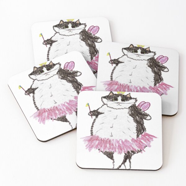 Item preview, Chubby Cat Fairy Princess in Pink Tutu designed and sold by MagicYanaCuteww.