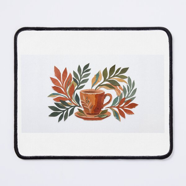 Item preview, Matisse Style Coffee and Leaves - Artistic Botanical Cutout designed and sold by MissoStudio.