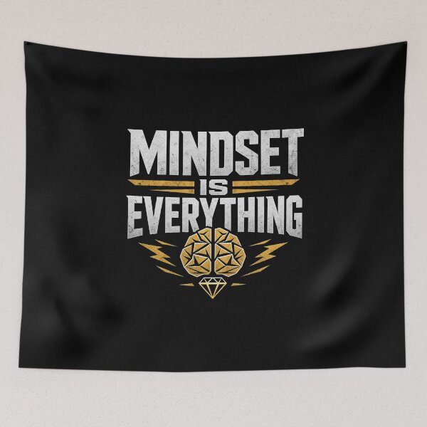 Item preview, Mindset Is Everything - Bold Motivational Success T-Shirt designed and sold by Aliplus+.