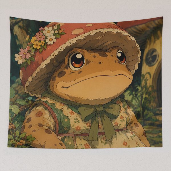 Item preview, Cottagecore Toad Gatherer designed and sold by bapupa.