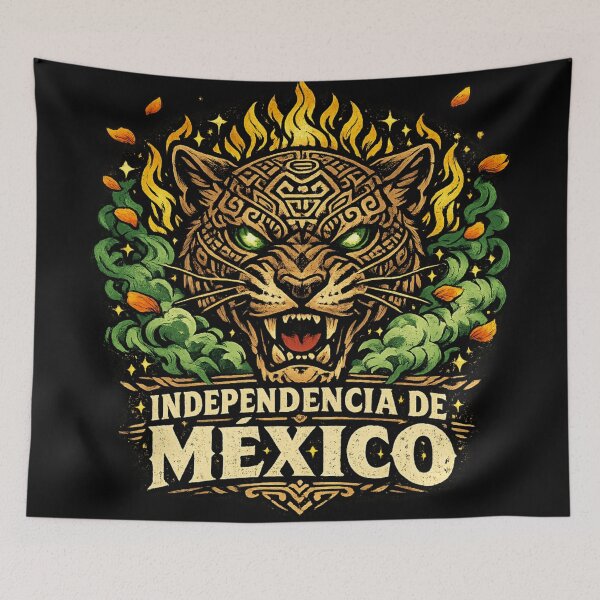 Item preview, Aztec Jaguar Independence de Mexico T-Shirt | Fierce Mexican Warrior Heritage Graphic designed and sold by irfanshikh.