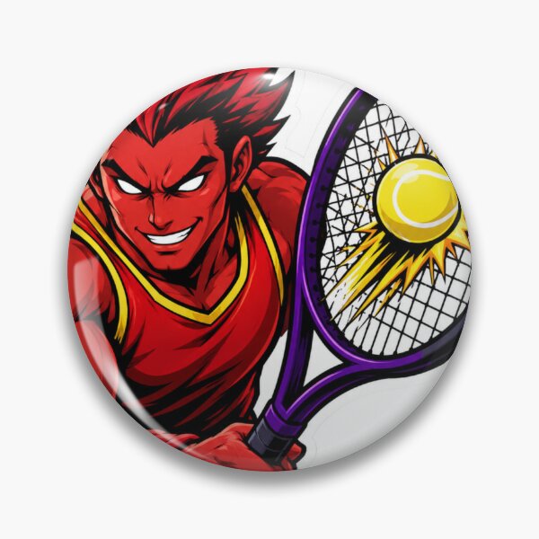 Item preview, Red Demon Tennis Player Graphic Illustration designed and sold by DKSH1234.