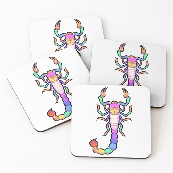 Item preview, Ew Bugs 4 Vibrant Neon Scorpion Astrology Mascot Art designed and sold by Thedustyart.