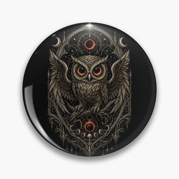 Item preview, Cosmic Owl of the Crimson Eclipse designed and sold by dmayuscula.