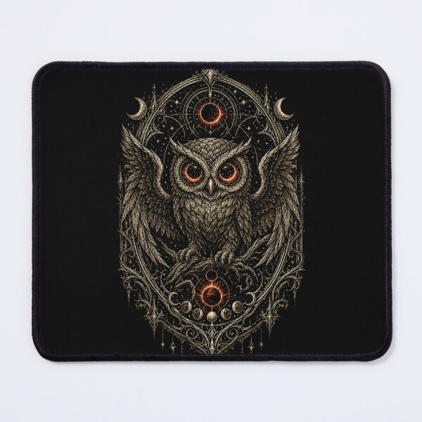Item preview, Cosmic Owl of the Crimson Eclipse designed and sold by dmayuscula.