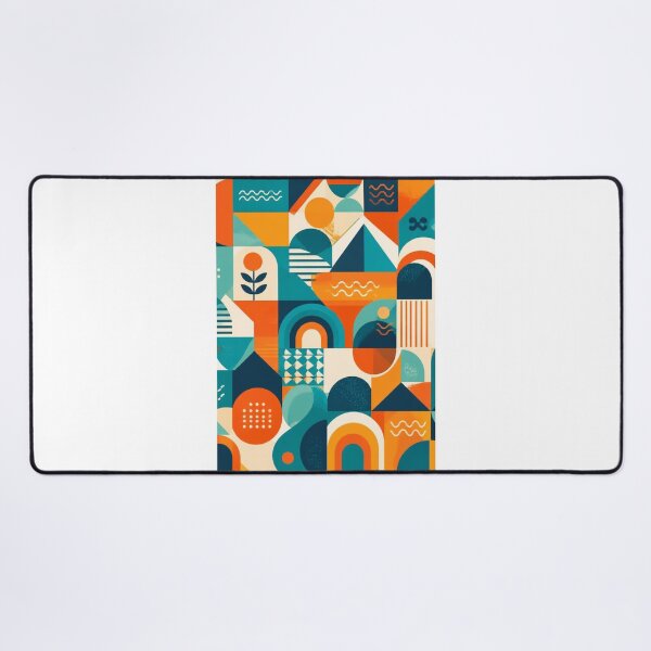 Item preview, Mid Century Modern Abstract Pattern | Retro Geometric Rainbow Design designed and sold by My Gluten Free Life UK.