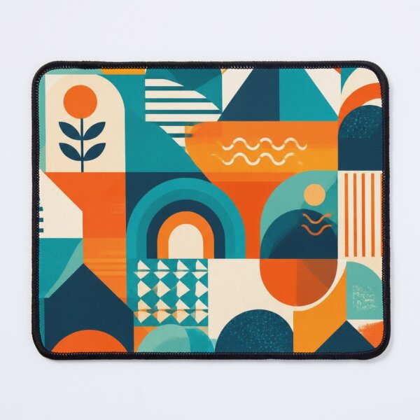 Item preview, Mid Century Modern Abstract Pattern | Retro Geometric Rainbow Design designed and sold by My Gluten Free Life UK.