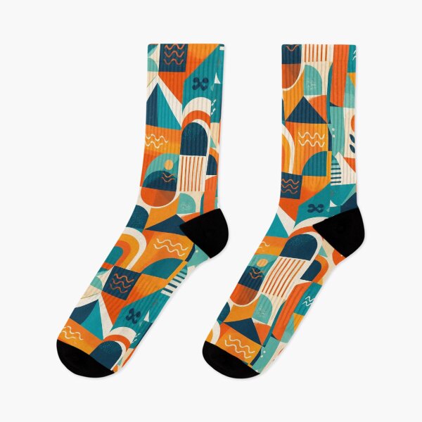 Item preview, Mid Century Modern Abstract Pattern | Retro Geometric Rainbow Design designed and sold by My Gluten Free Life UK.