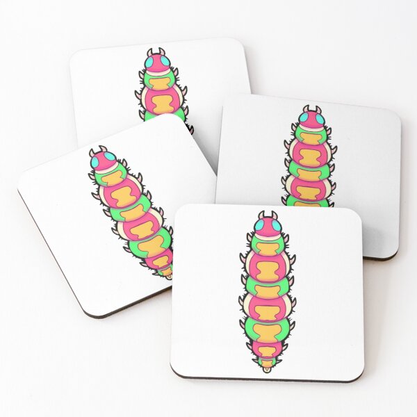 Item preview, Ew Bugs Cute Colorful Caterpillar Chibi Worm Graphic designed and sold by Thedustyart.