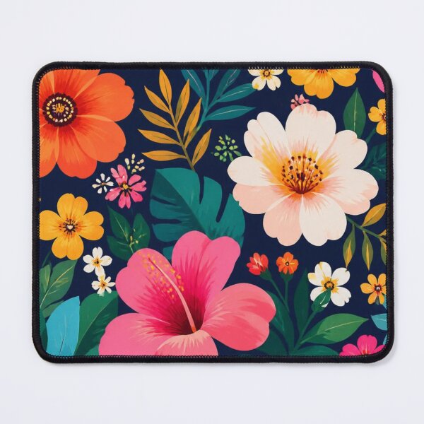 Item preview, Tropical Hibiscus Floral Pattern | Bright Botanical Flower Design designed and sold by My Gluten Free Life UK.