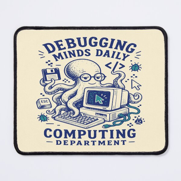 Item preview, Debugging Minds Daily Computing Department Octopus Art designed and sold by 89shirts.