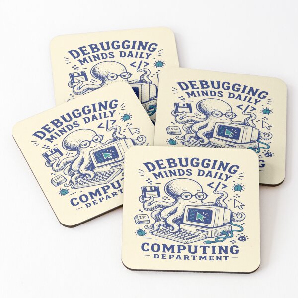 Item preview, Debugging Minds Daily Computing Department Octopus Art designed and sold by 89shirts.