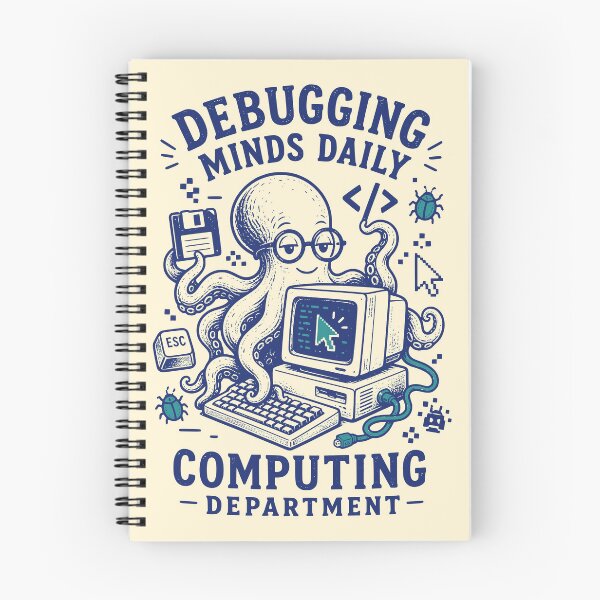 Item preview, Debugging Minds Daily Computing Department Octopus Art designed and sold by 89shirts.