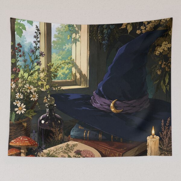 Item preview, Witch's Herbal Study - Witchy Cottagecore designed and sold by bapupa.
