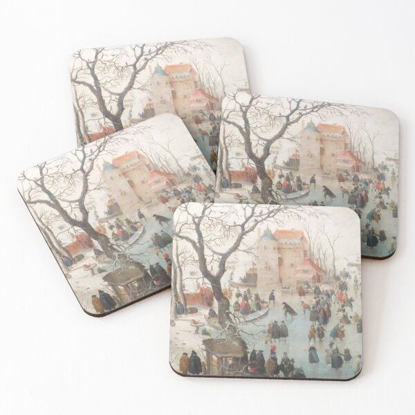 Item preview, Winter Landscape with Ice Skaters designed and sold by SharonTheFirst.
