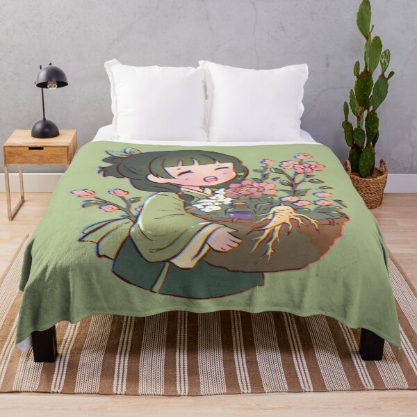 Item preview, Chibi Herbalist with Flower Basket designed and sold by PRINTATSTUDIO.