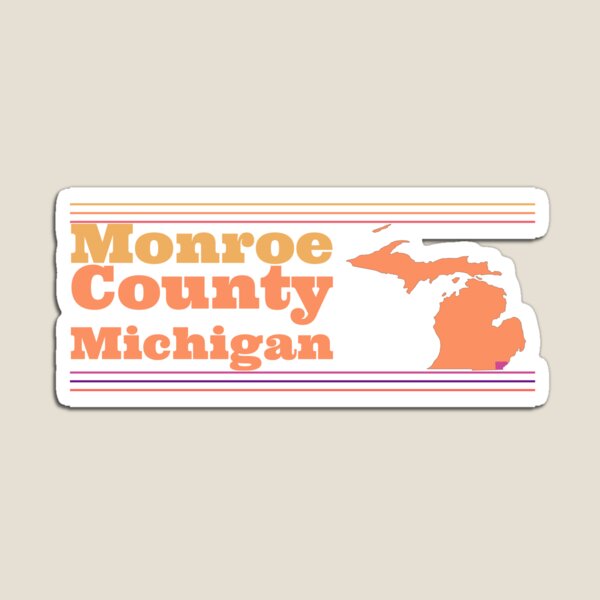 Item preview, Monroe County Michigan Highlighted on State Map designed and sold by TheIconSmith.