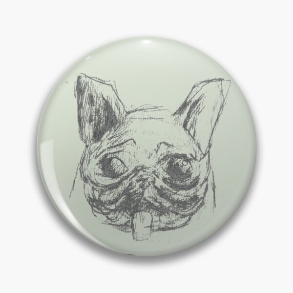 Item preview, Tao French Bulldog Gift Dog Pet Portait Pencil Sketch Sage Green designed and sold by BOKEbyTC.