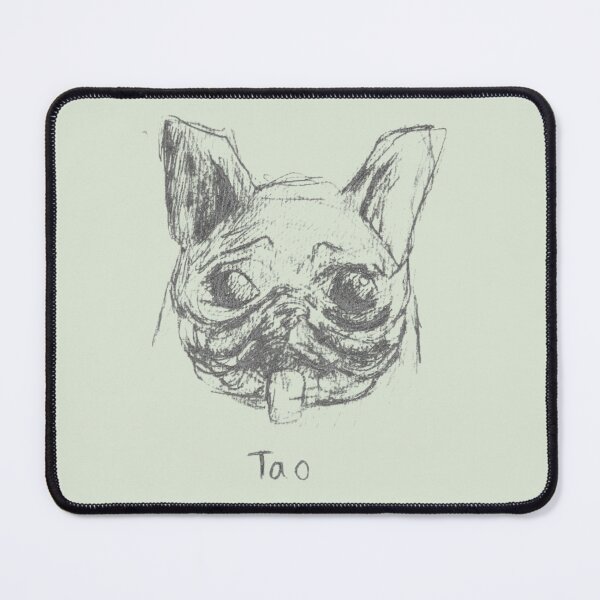 Item preview, Tao French Bulldog Gift Dog Pet Portait Pencil Sketch Sage Green designed and sold by BOKEbyTC.